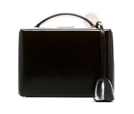 Vogue Crafts and Designs Pvt. Ltd. manufactures Black Leather Box Bag at wholesale price.
